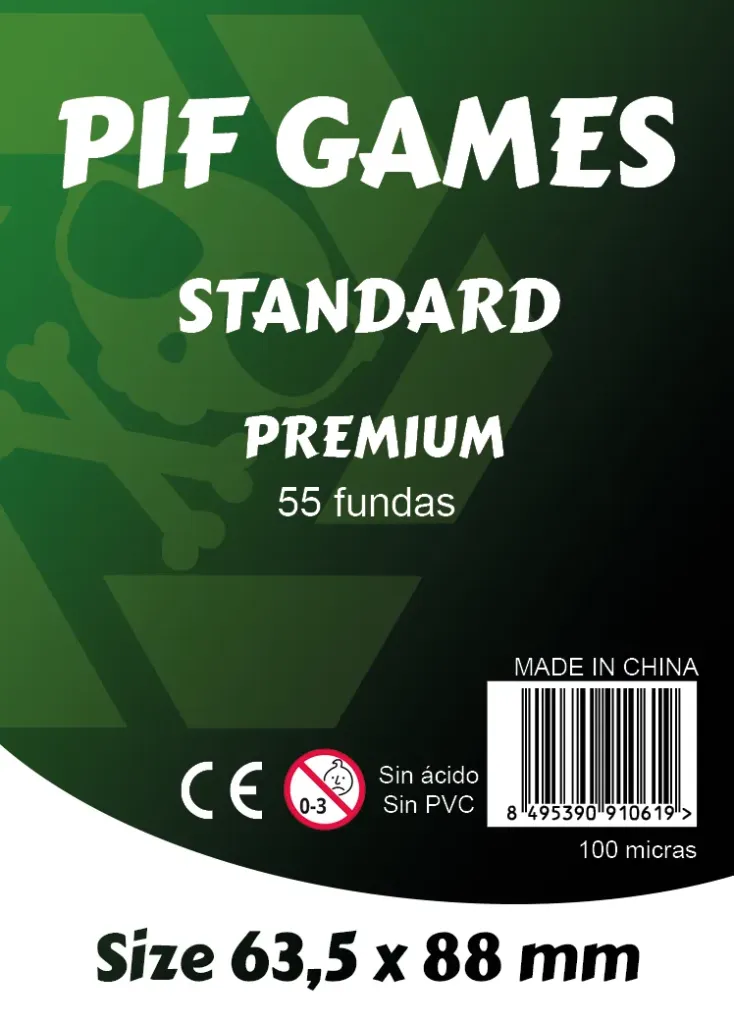 [PIF-F-STD] Fundas Standar - Premium 55 (63,5 x 88 mm)